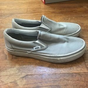 classic slip-on grey vans